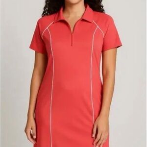Sport Savvy Midi Dress. Salmon pink in color. Size XL.